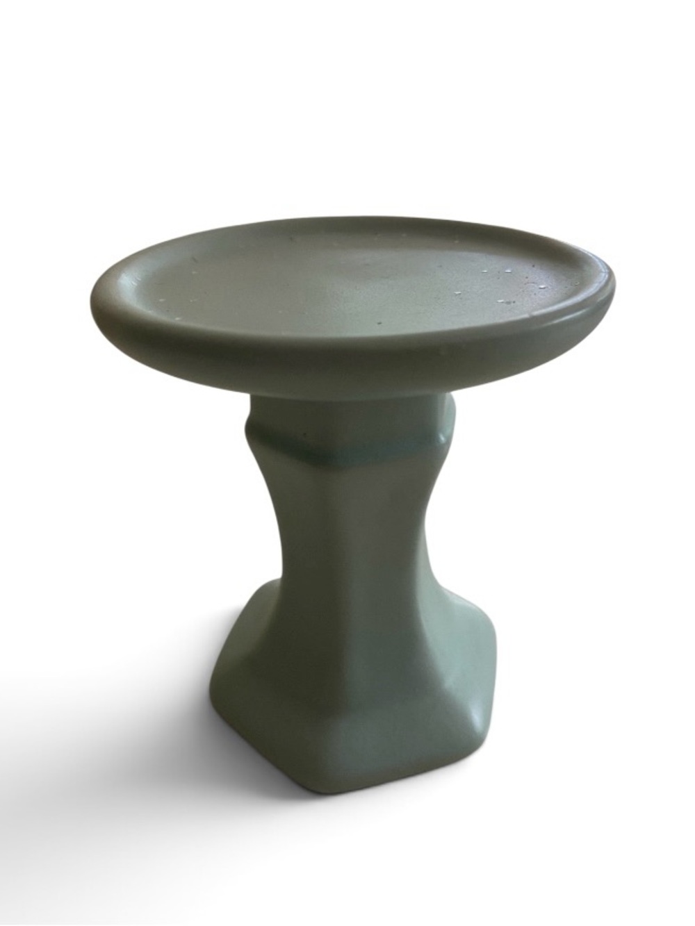 Modern Green Ceramic Pedestal Cake Stand